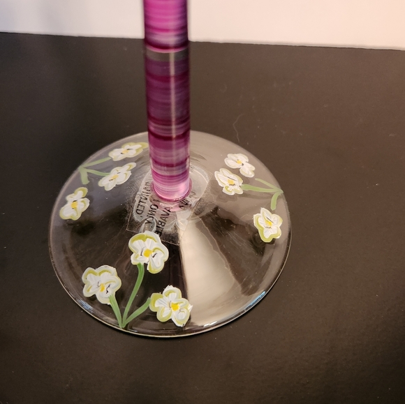 Vintage Grape Decorated Wine Glass - Picture 6 of 11